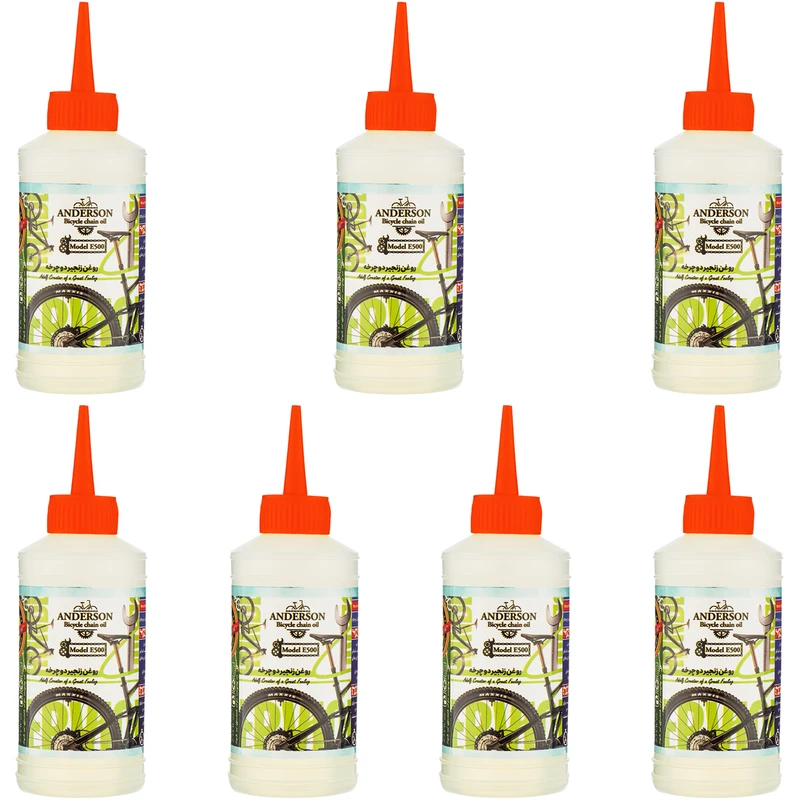 روغن زنجیر دوچرخه اندرسون مدل E500 حجم 80 میلی لیتر بسته 7 عددی
