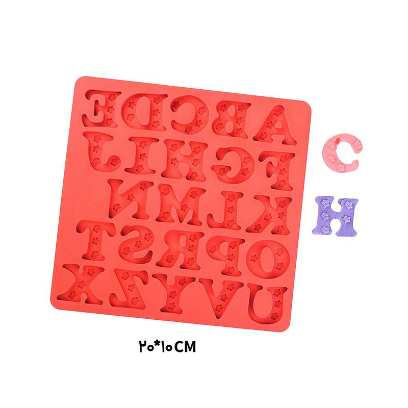 ابزار تزیین فوندانت طرح حروف انگلیسی گلدار m3022