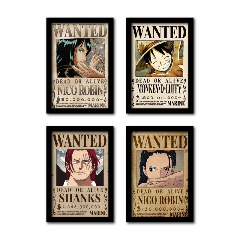 تابلو مدل وان پیس طرح لوفی تحت تعقیب کد 25436 مجموعه 4 عددی