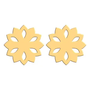 گوشواره طلا 18 عیار زنانه فرشته مدل اسلیمی WEL-000083