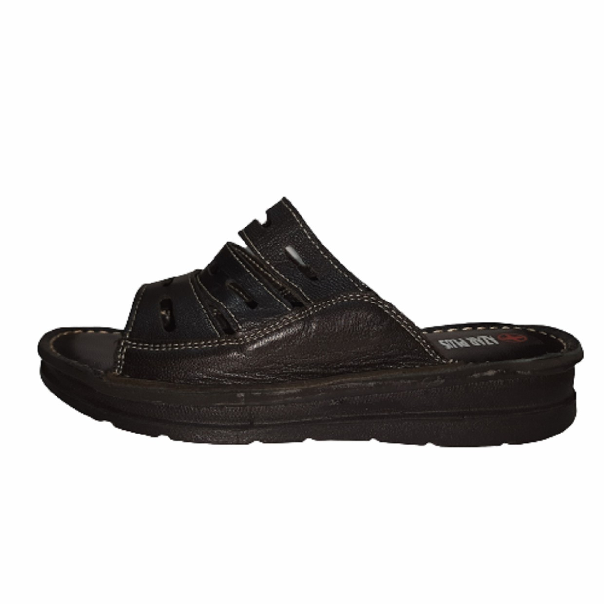 دمپایی زنانه آذر پلاس مدل سه بند رنگ مشکی