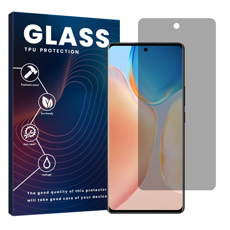 محافظ صفحه نمایش حریم شخصی گلس مدل Resistant مناسب برای گوشی موبایل ویوو X70 Pro Plus