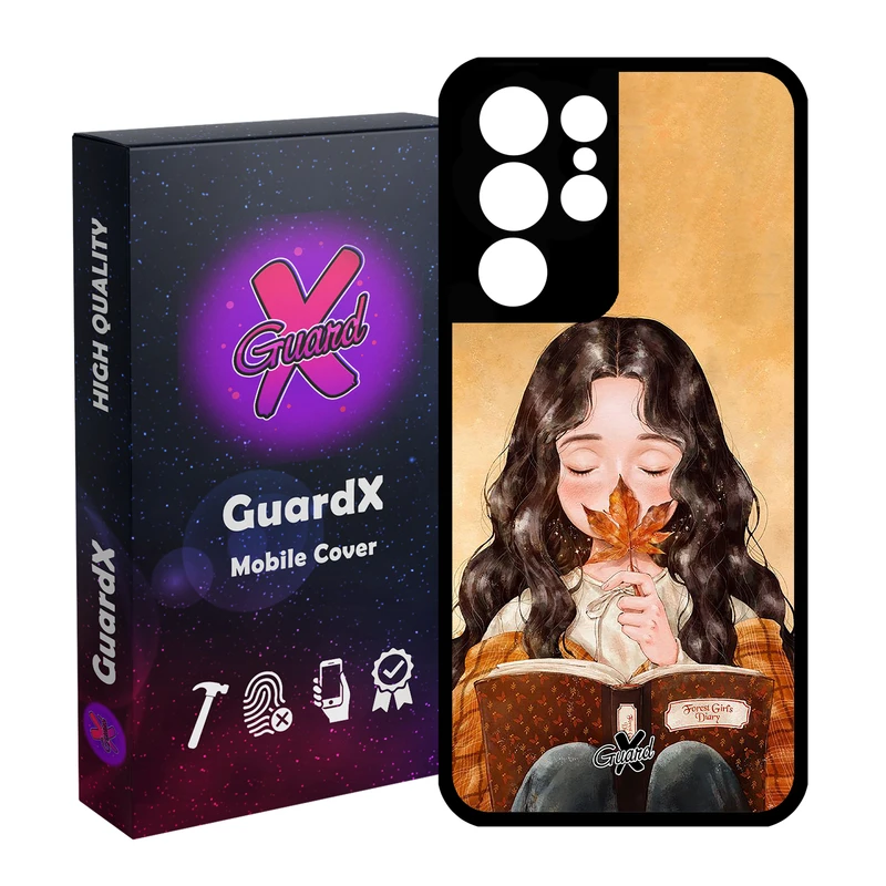 کاور گارد ایکس طرح Girl مدل Glass10223 مناسب برای گوشی موبایل سامسونگ Galaxy S21 Ultra