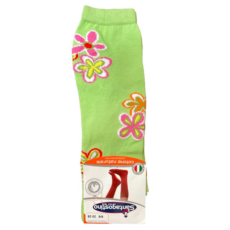 جوراب دخترانه سانتاگوستینو مدل 746838 گل دار