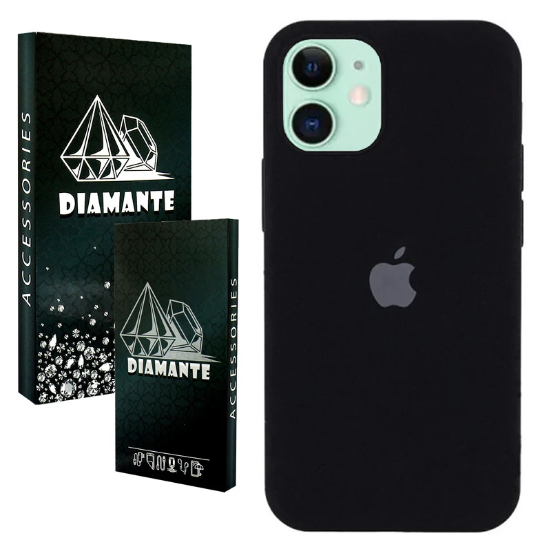 کاور دیامانته مدل سیلیکون Org Bk مناسب برای گوشی موبایل اپل iPhone 11