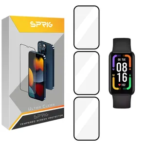 محافظ صفحه نمایش نانو اسپریگ مدل SPG مناسب برای ساعت هوشمند شیائومی Redmi Smart Band Pro بسته سه عددی