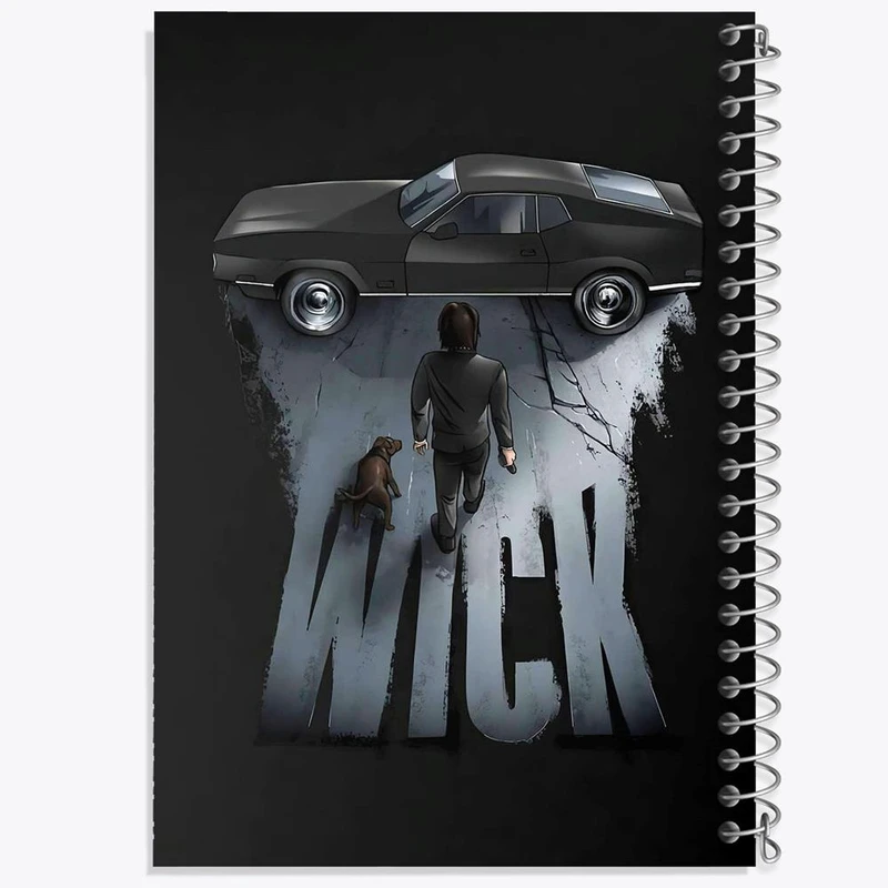 دفتر نت موسیقی 50 برگ خندالو مدل جان ویک John Wick کد 28570