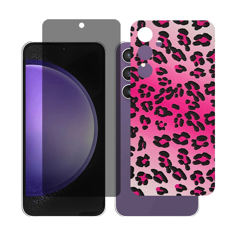  محافظ صفحه نمایش حریم شخصی گلس مدل Together مناسب برای گوشی موبایل سامسونگGalaxy S23 FE به همراه برچسب پوششی پشت گوشی 