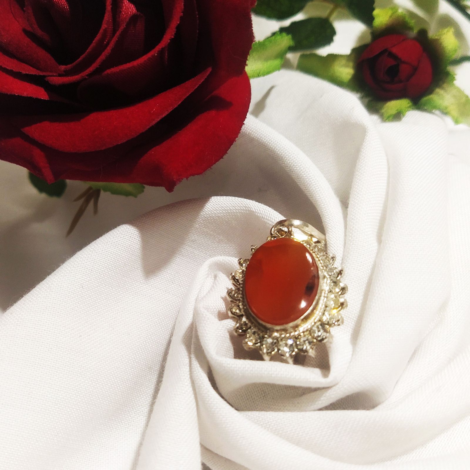 آویز گردنبند نقره زنانه سلین کالا مدل عقیق کد ce-new110 -  - 2