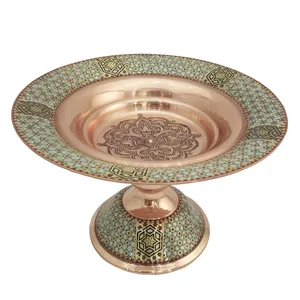 شیرینی خوری خاتم کاری مدل تاج کد 13