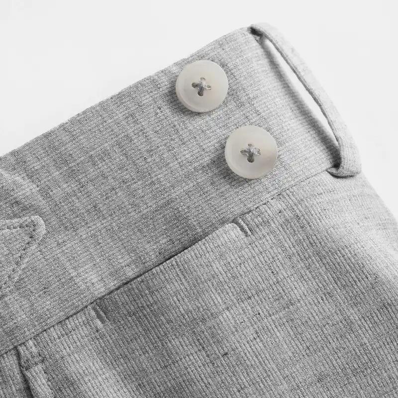 شلوار مردانه کروم مدل پارچه ای سگک دار 2422502