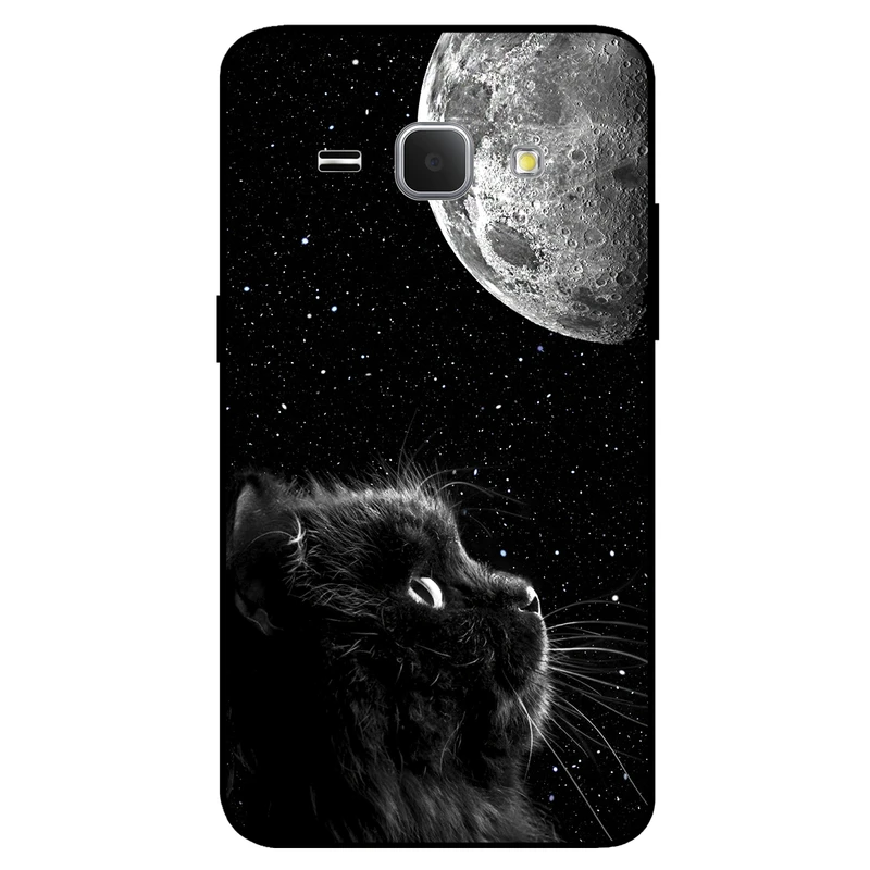   کاور مگافون طرح گربه مدل 1882 مناسب برای گوشی موبایل سامسونگ Galaxy J1 2015   