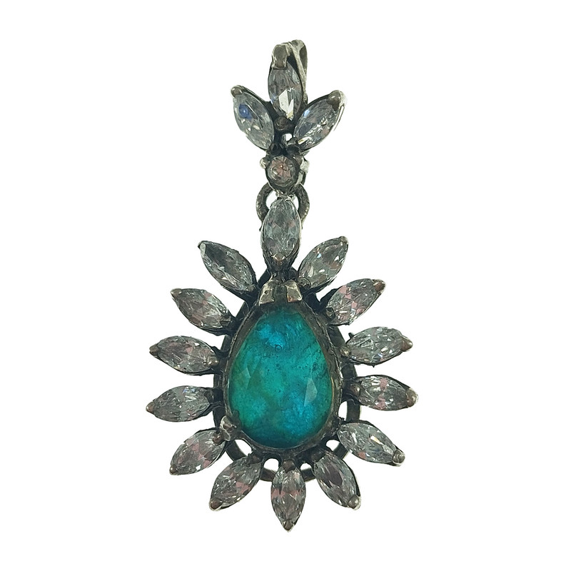 آویز گردنبند نقره زنانه سلین کالا مدل زمرد کد 10 آویز گردنبند نقره زنانه سلین کالا مدل زمرد کد 10