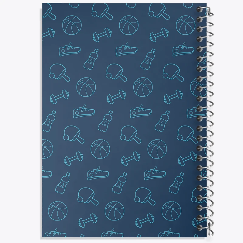 دفتر شطرنجی 50 برگ خندالو مدل پترن ورزشی کد N135