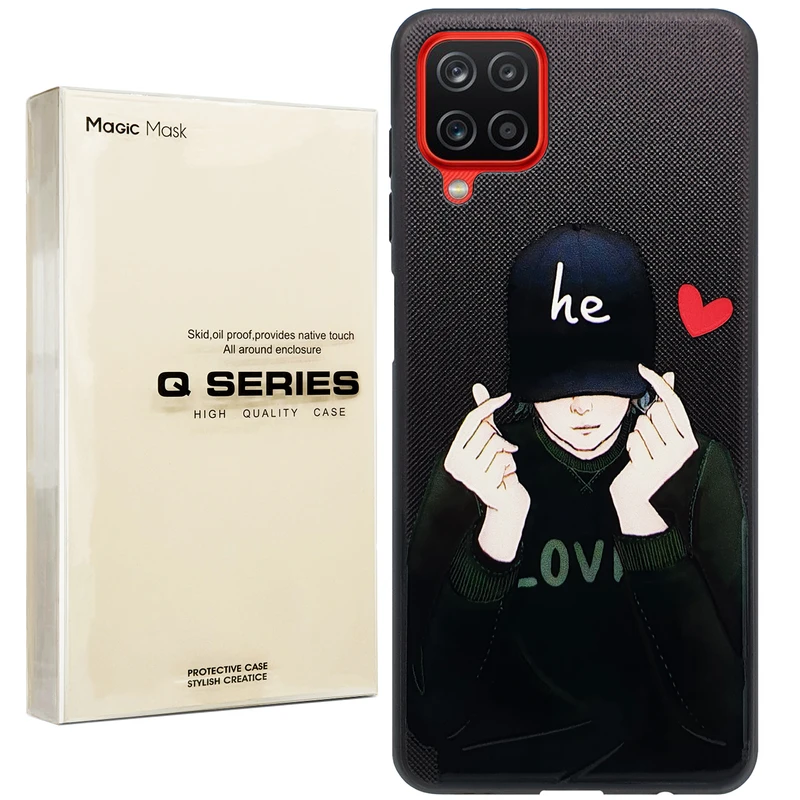 کاور مجیک مسک مدل full colour مناسب برای گوشی موبایل سامسونگ Galaxy A12 