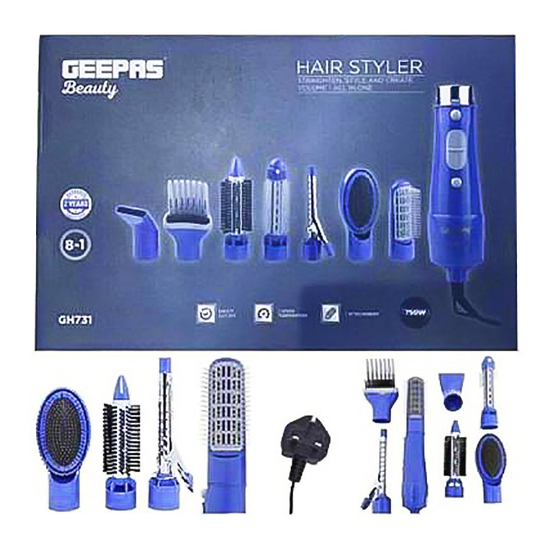 سشوار شانه ای حالت دهنده جی پاس مدل GH731 کد 11