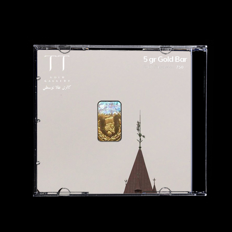 شمش طلا 18 عیار گالری طلا توسطی مدل D163F3