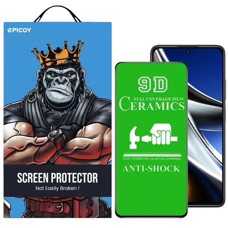 محافظ صفحه نمایش سرامیکی اپیکوی مدل unbreakable مناسب برای گوشی موبایل شیائومی Poco X4 Pro 5G