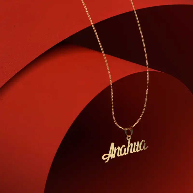 گردنبند طلا 18 عیار زنانه مدوپد مدل anahita