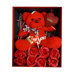 ست هدیه عروسک طرح خرسی مدل rose