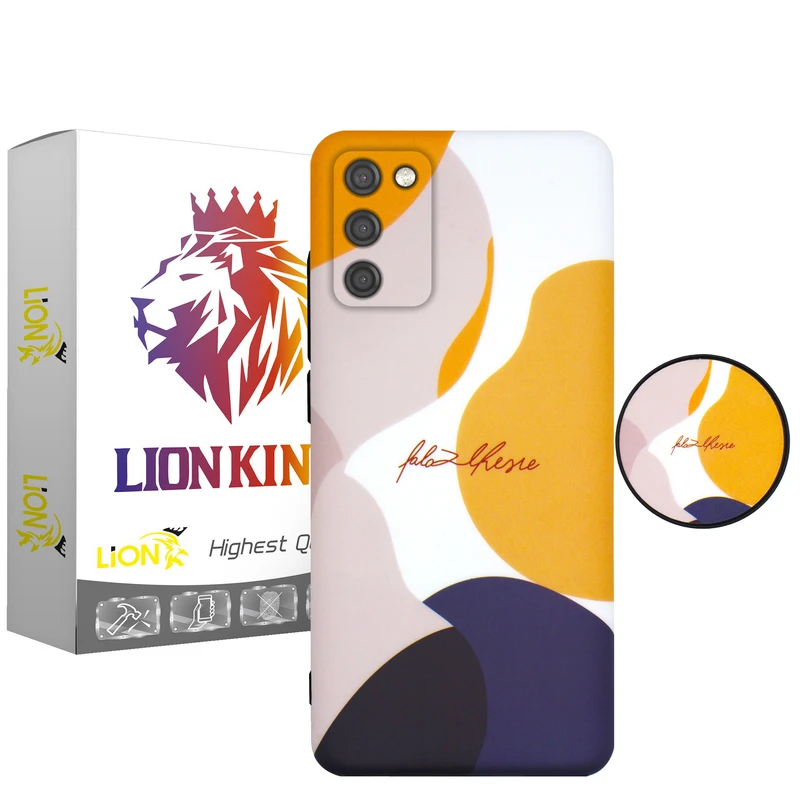      کاور لاین کینگ مدل IMD keremi مناسب برای گوشی موبایل  سامسونگ Galaxy A03s  به همراه پایه نگهدارنده