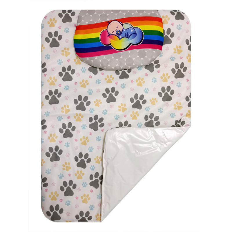 زیرانداز تعویض کودک طرح ردپا