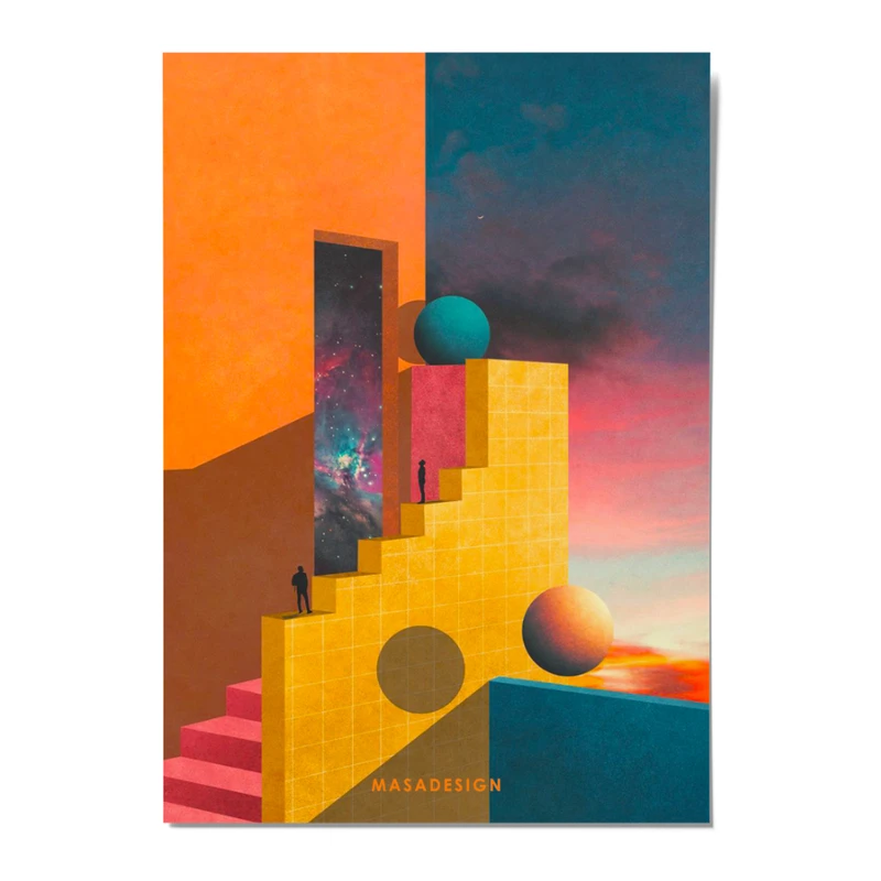 کارت پستال ماسا دیزاین مدل POSTSM106 SPACE