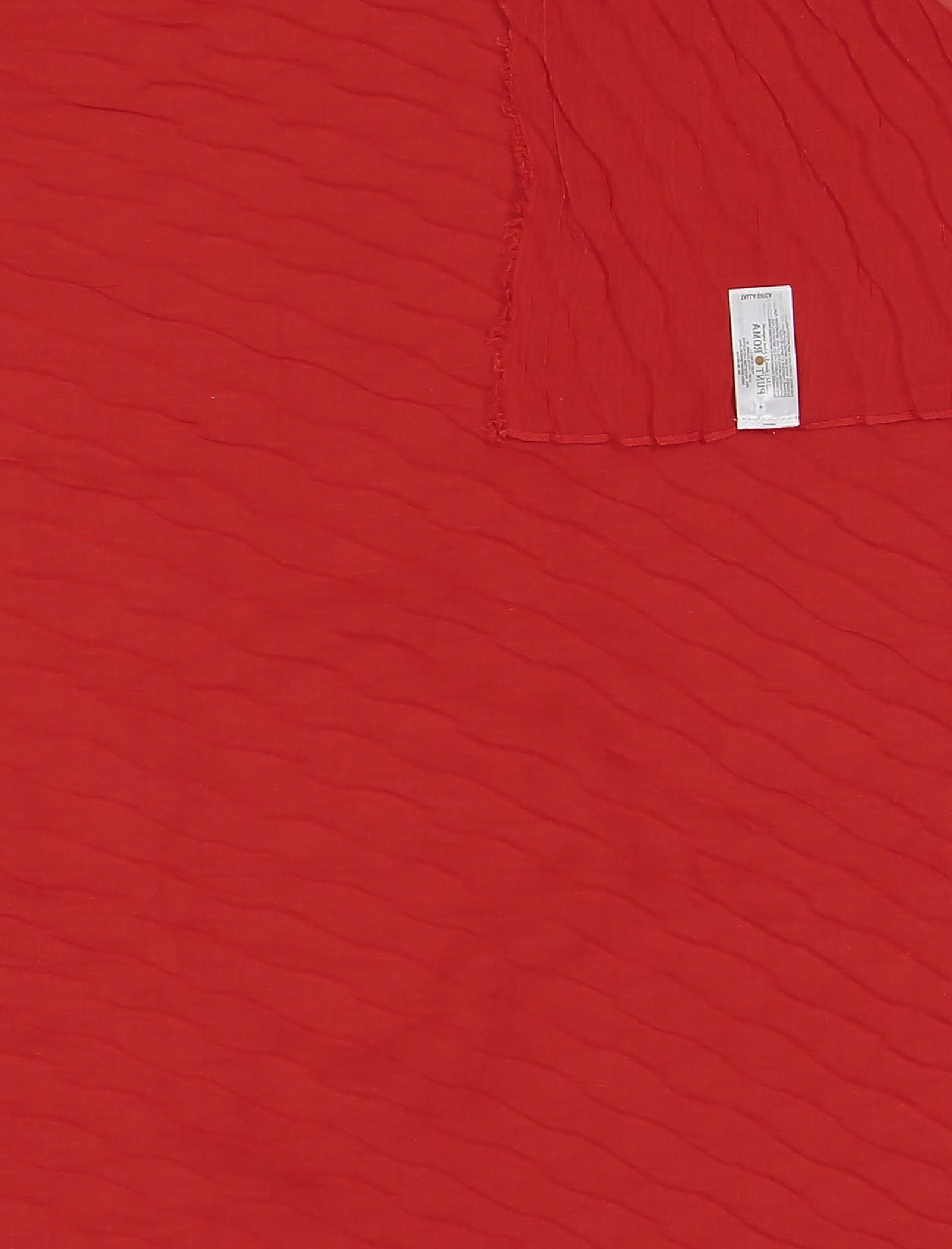 شال ساده زنانه - پونت روما تک سایز - قرمز - 3