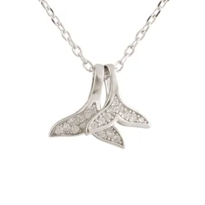 گردنبند نقره زنانه مدل دم ماهی کد N3403