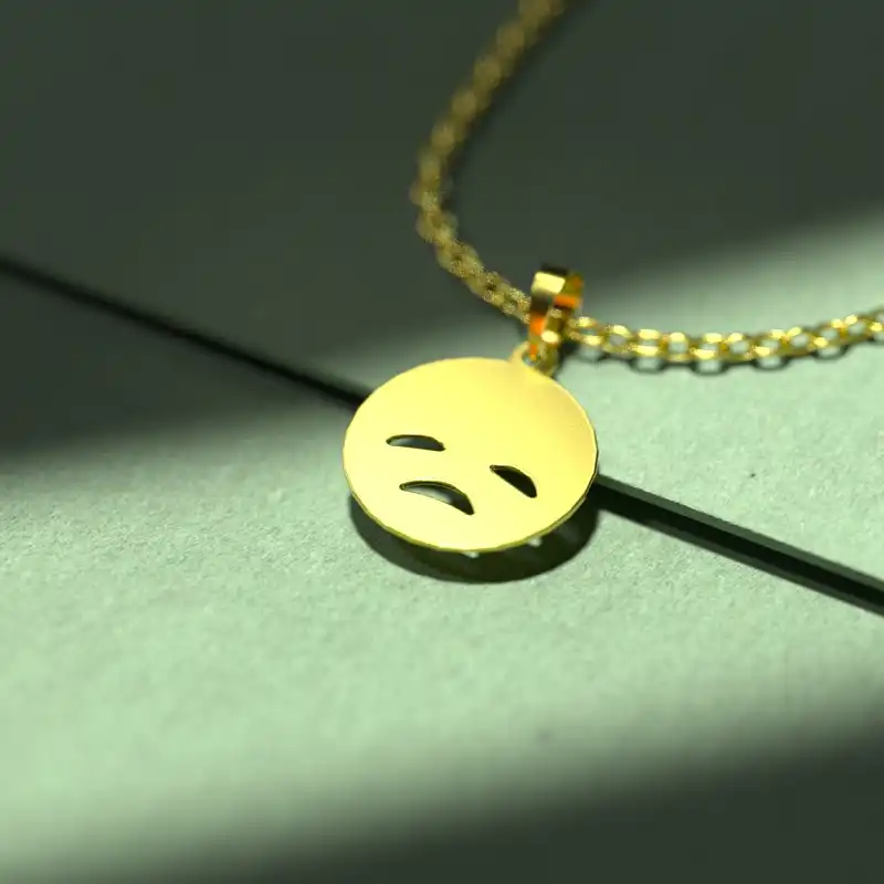 گردنبند طلا 18 عیار زنانه مدوپد مدل ایموجی کد C3-1-1089
