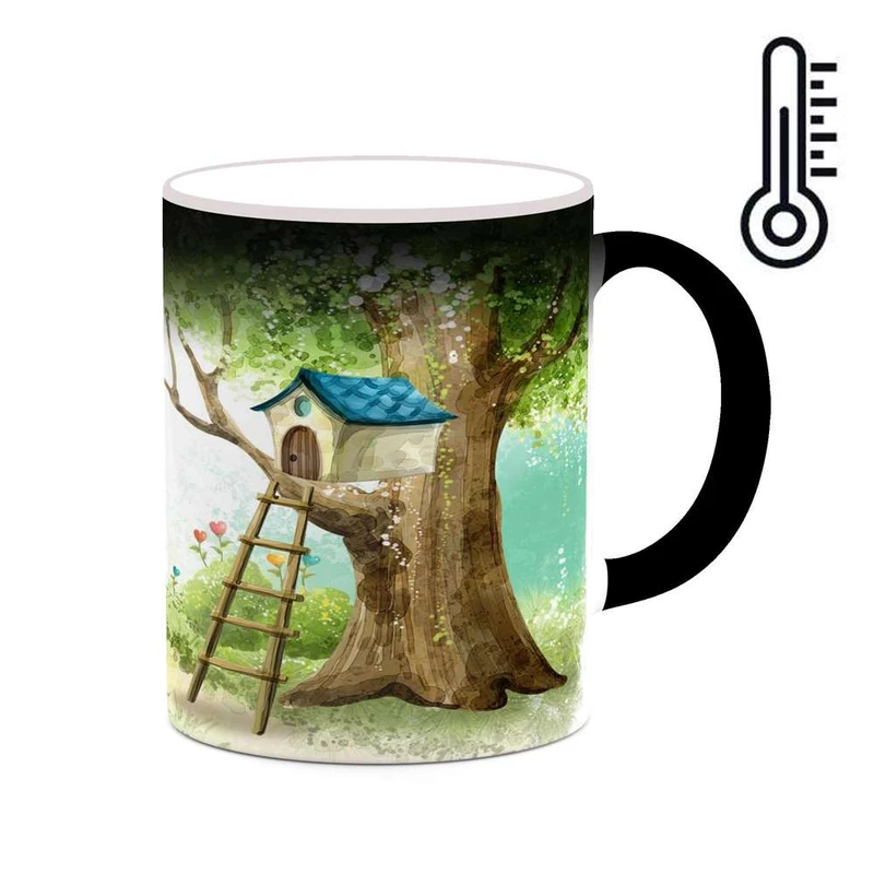 ماگ حرارتی کاکتی مدل نقاشی کارتونی کد mgh18750