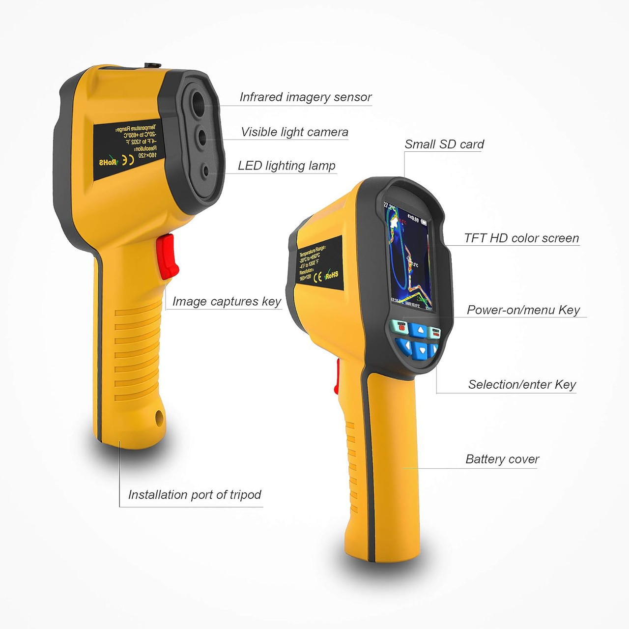 دوربین حرارتی هت مدل HT-D04D دوربین حرارتی هت مدل HT-D04D