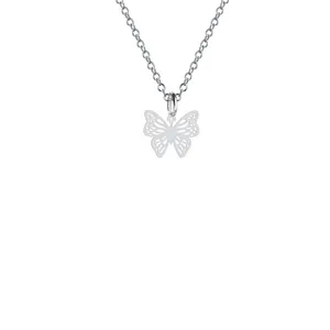 گردنبند نقره زنانه هایکا مدل پروانه  کد n.ha2-349