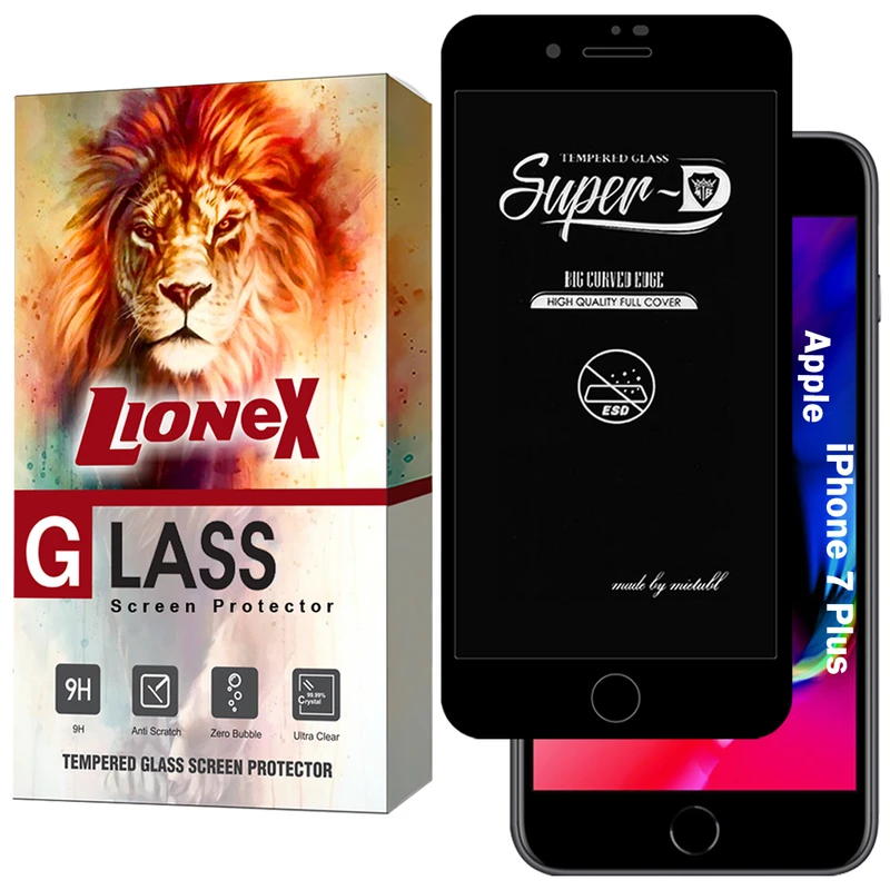 محافظ صفحه نمایش لایونکس مدل SUPERDNL مناسب برای گوشی موبایل اپل iPhone 7 Plus