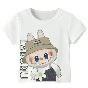 تی‌شرت آستین کوتاه دخترانه مدل LABUBU A41