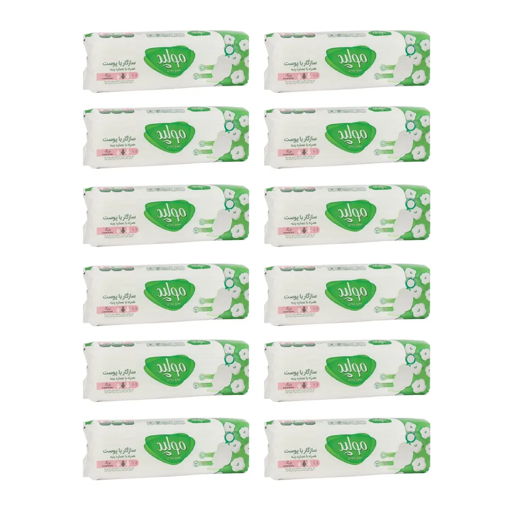 نوار بهداشتی مولپد مدل CLASICC-12 مجموعه 12 عددی