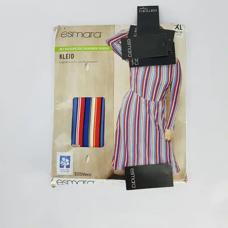 پیراهن زنانه اسمارا مدل راه راه کد Strip2022Lux