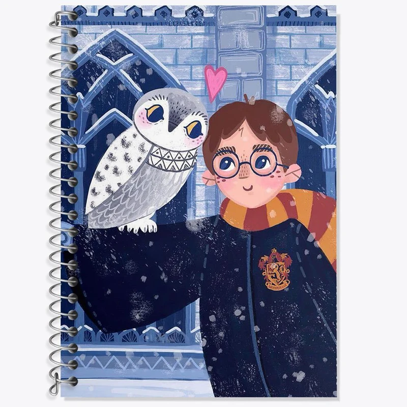 دفتر زبان 50 برگ خندالو مدل سه خط طرح هری پاتر Harry Potter کد 2887