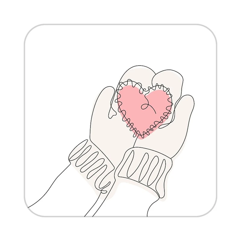 زیر لیوانی کاکتی طرح عاشقانه مدل mp38310