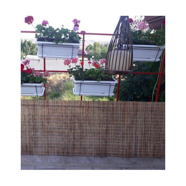 سایبان کولر آبی مدل حصیر چوبی