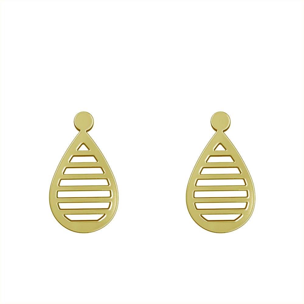 گوشواره طلا 18 عیار زنانه مدوپد مدل اشک کد GA1-11231