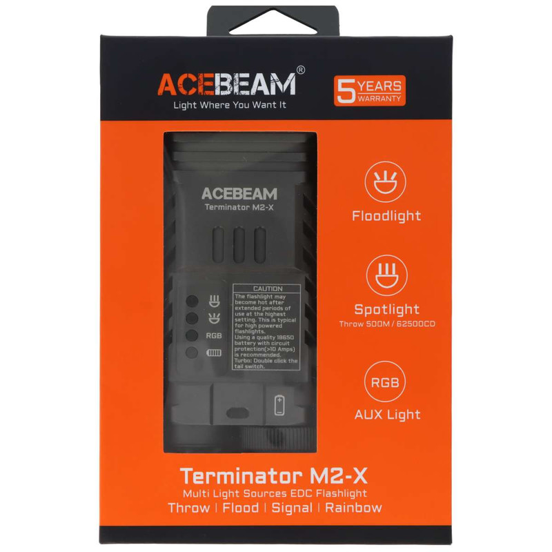 چراغ قوه ایس بیم مدل Terminator M2-X