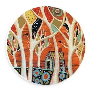  دیوارکوب طرح خانه ای در میان درختان مدل wtb789