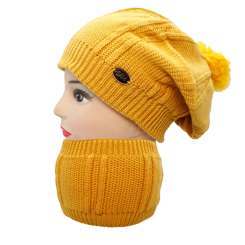 عکس شماره 2 : ست کلاه و شال گردن بافتنی بچگانه سام مدل 212