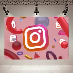 تابلو بوم طرح مخمل شبکه اجتماعی مدل آیکون اینستاگرام کد AR304037