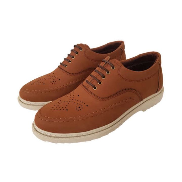 کفش مردانه مدل سیلور ساده کد T.A.J رنگ قهوه ای -  - 4