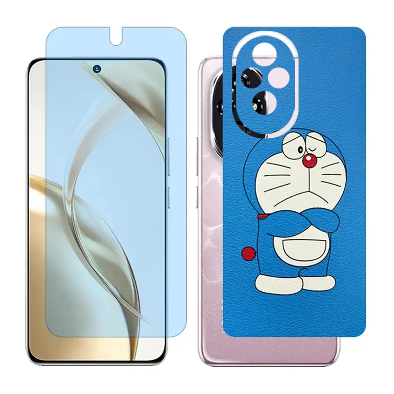 محافظ صفحه نمایش مات آنتی بلو گلس مدل Together مناسب برای گوشی موبایل آنر 200 / Honor 200 به همراه برچسب پوششی پشت گوشی 