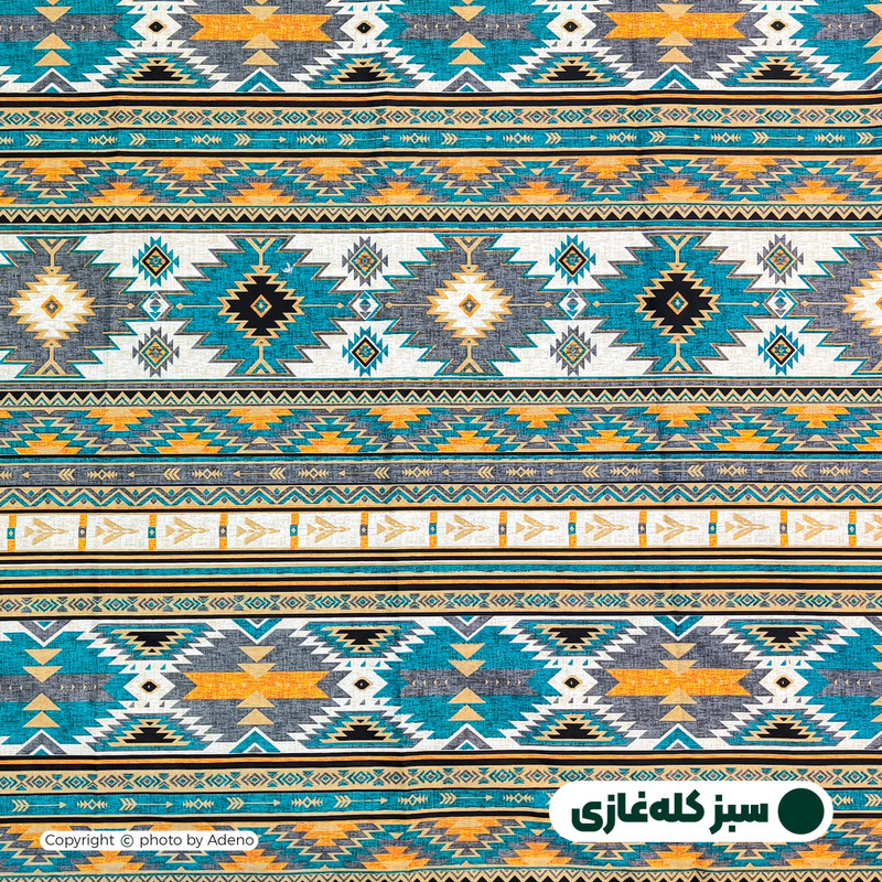 روکش لحاف مایکروفایبر آدنو مدل قشقایی کد CH156 دو نفره سایز 240x220 سانتی‌متر