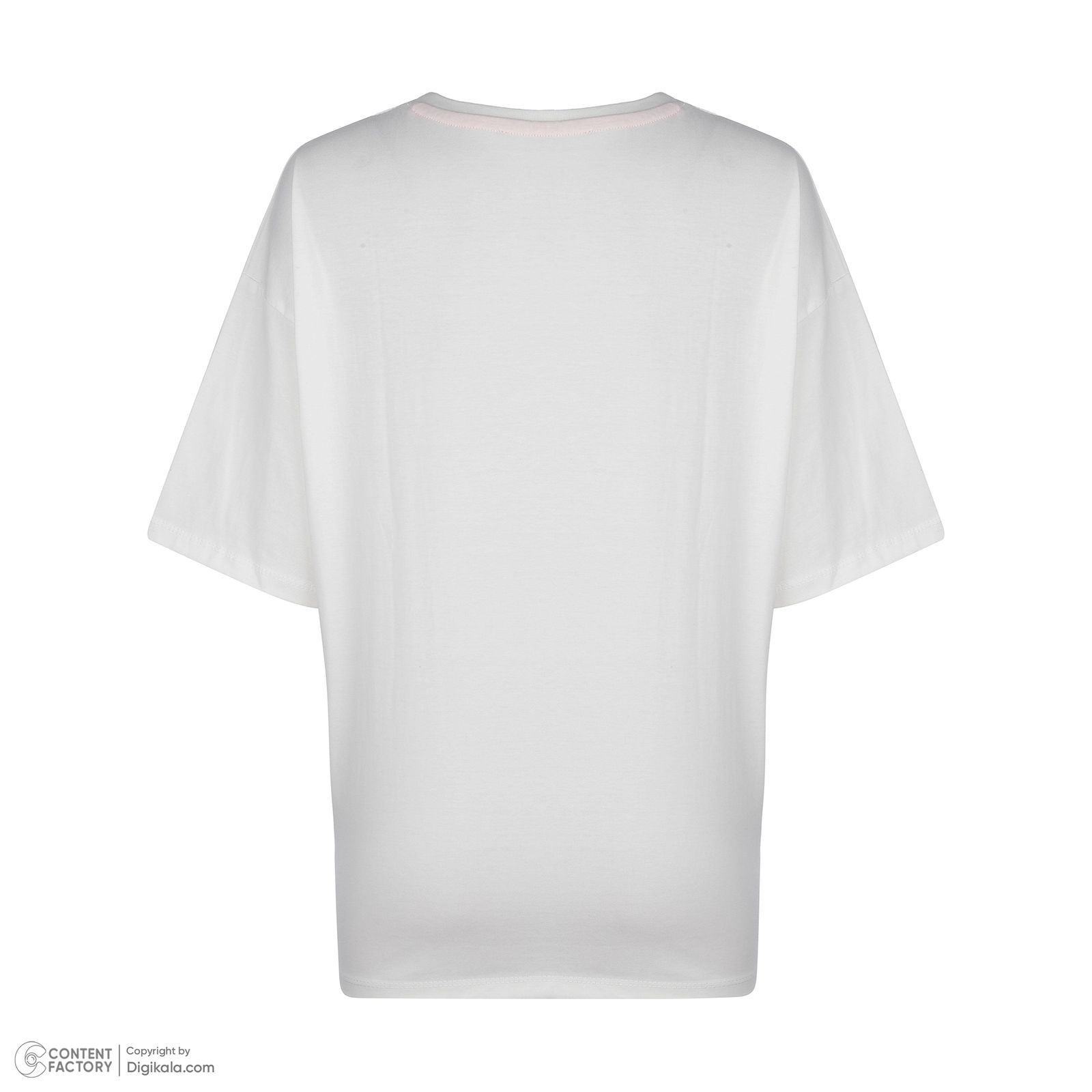 تی شرت آستین کوتاه زنانه نیزل مدل 0683-001 رنگ سفید -  - 6