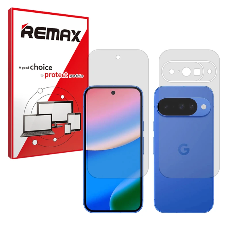 محافظ صفحه نمایش مات ریمکس مدل Resistant مناسب برای گوشی موبایل گوگل Pixel 10 به همراه محافظ پشت گوشی 